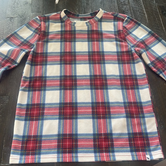 Abercrombie boys plaid Christmas PJs sleeps size 13/14 pants long sleeve - Picture 8 of 9